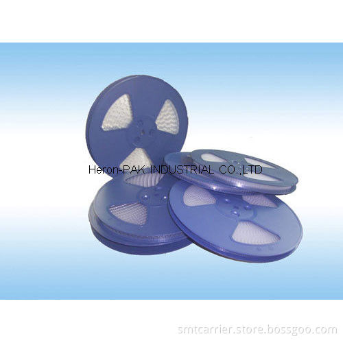 Eia-481 Standard 13 Inch 56mm Blue Plastic Spools And Reels For Led Display